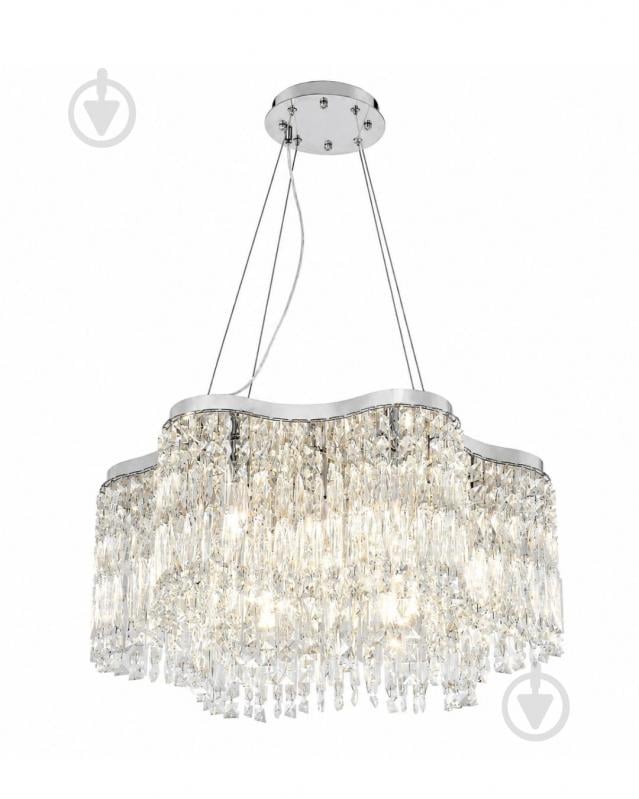 Люстра підвісна LIGHT SET IRYS PL600 10xE14 прозорий/хром - фото 1