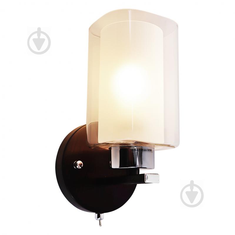 Бра Victoria Lighting 1x60 Вт E27 хром/венге Artur/AP1 wenge - фото 1