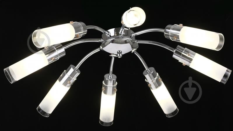 Світильник стельовий Accento lighting Camellia 8x40 Вт E14 хром ALPL-BL19230-8 - фото 2