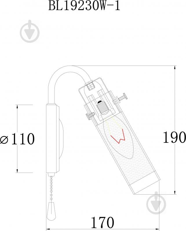 Светильник потолочный Accento lighting Camellia 1x40 Вт E14 хром ALPL-BL19230W-1 - фото 2