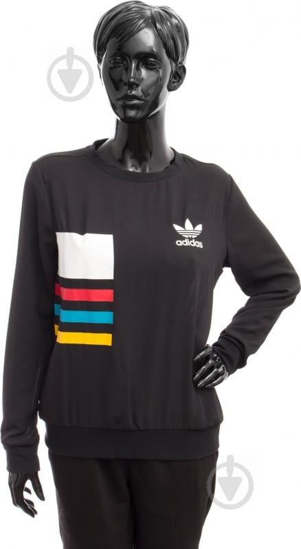 Світшот Adidas CHIFFON CREW AY6741 р. 34 чорний - фото 1