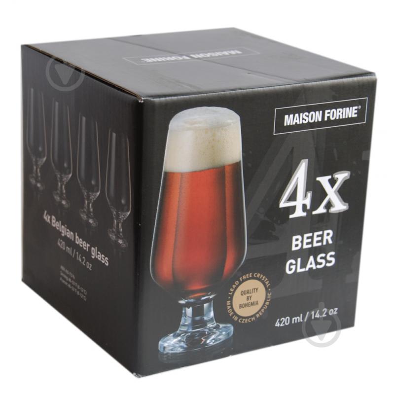 Набір бокалів для пива Belgian Beer 420 мл 4 шт. Maison Forine - фото 2