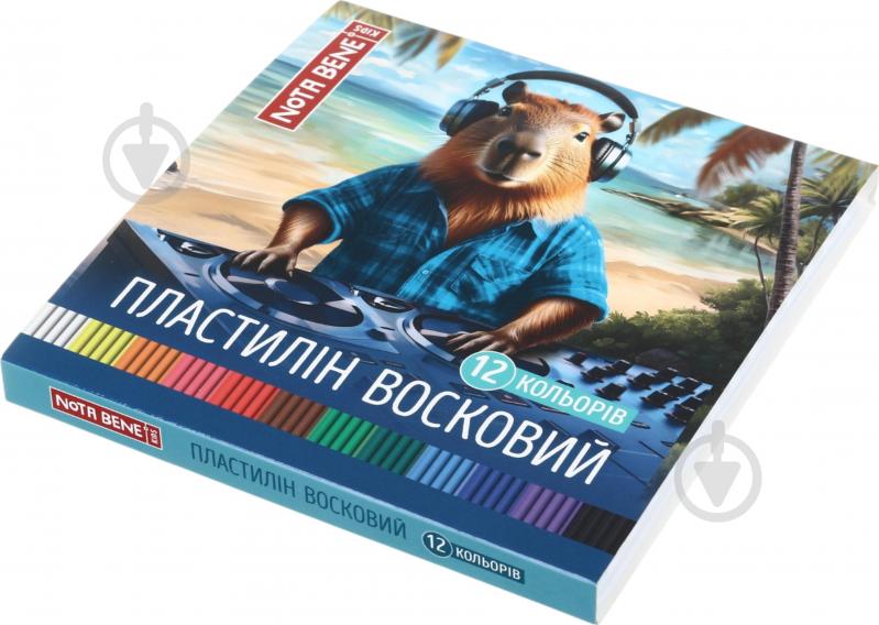 Пластилин восковый 12х20 г Capybara Nota Bene - фото 1