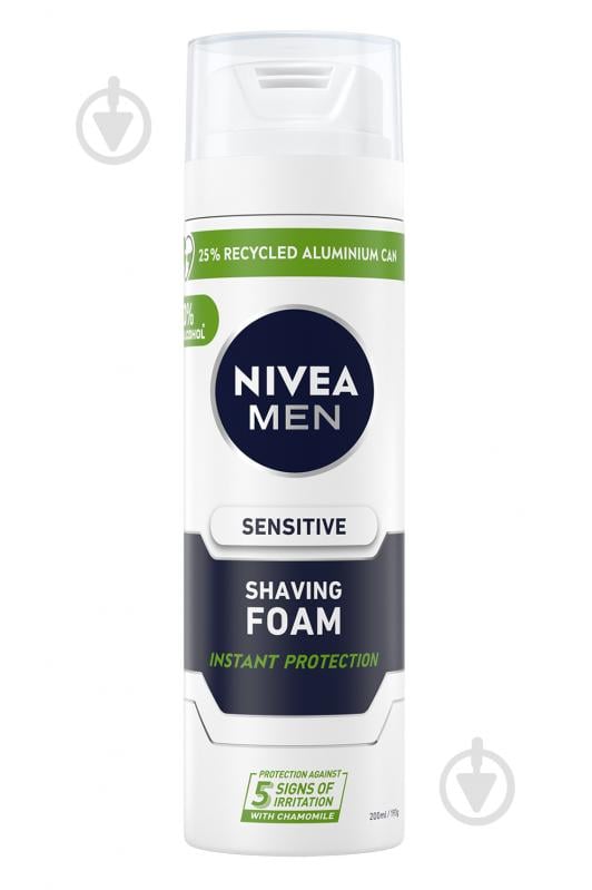 Піна для гоління Nivea MEN для чутливої шкіри 200 мл - фото 1