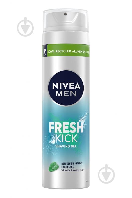 Гель для гоління Nivea Men Fresh Kick 200 мл - фото 1