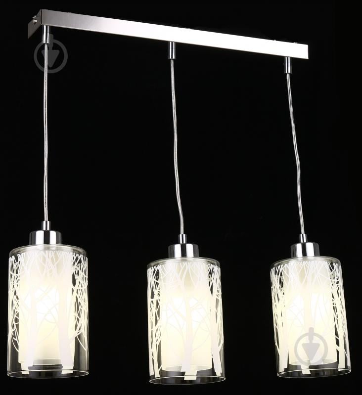 Подвес Accento lighting Bizy 3x60 Вт E27 хром ALPL-PL1761-3 - фото 2