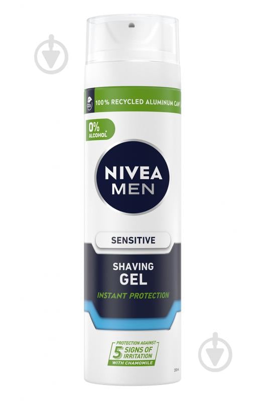 Гель для гоління Nivea MEN Instant Protection для чутливої шкіри 200 мл - фото 1