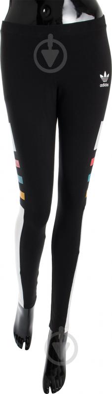 Лосины Adidas Graphic Stripe Leggings Womens AY6757 р.34 черный - фото 1