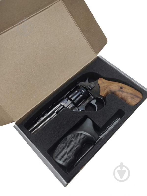 Револьвер Zbroia флобера нарізний PROFI-4.5" (чорний / дерево) - фото 7