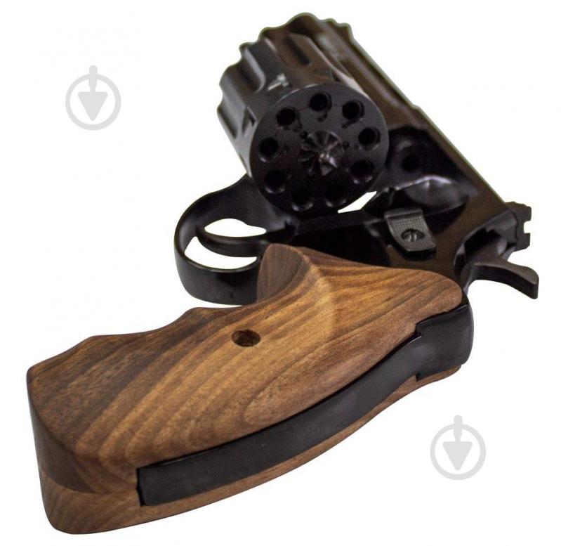Револьвер Zbroia флобера нарізний PROFI-4.5" (чорний / дерево) - фото 2