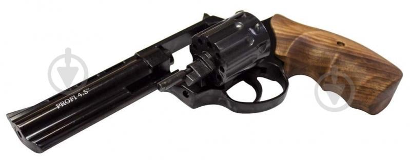 Револьвер Zbroia флобера нарізний PROFI-4.5" (чорний / дерево) - фото 3