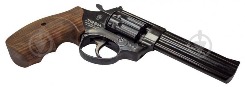 Револьвер Zbroia флобера нарізний PROFI-4.5" (чорний / дерево) - фото 5