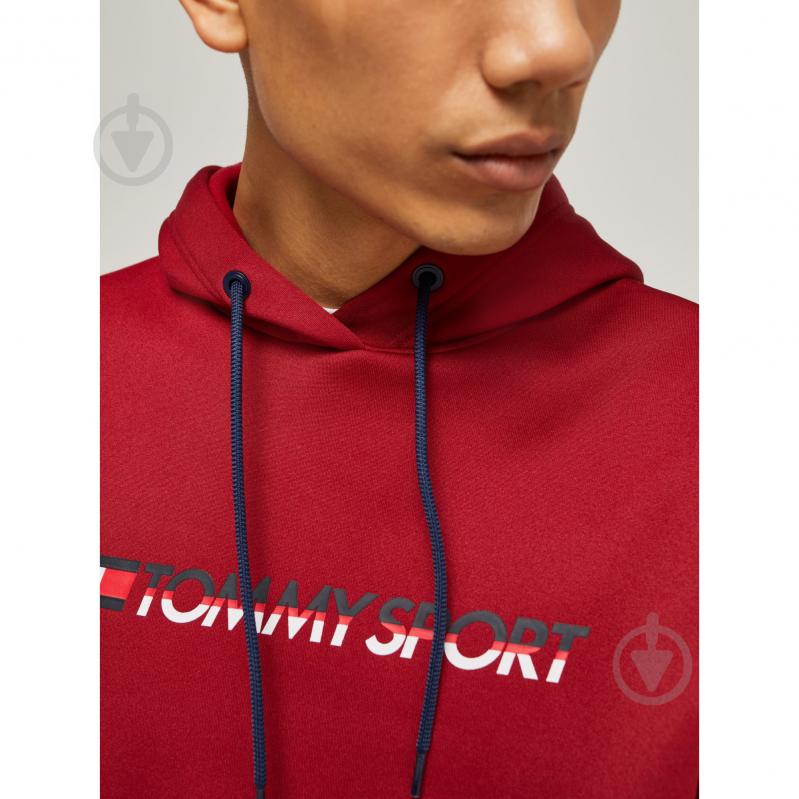 Джемпер Tommy Hilfiger FLEECE LOGO HOODY S20S200279607 р. S красный - фото 3