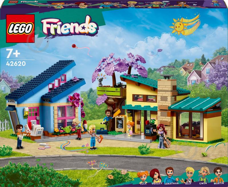 Конструктор LEGO Friends Родинні будинки Оллі й Пейслі 42620 - фото 1