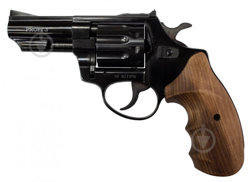 Револьвер Profi флобера нарізний PROFI-3" (чорний / дерево) - фото 1
