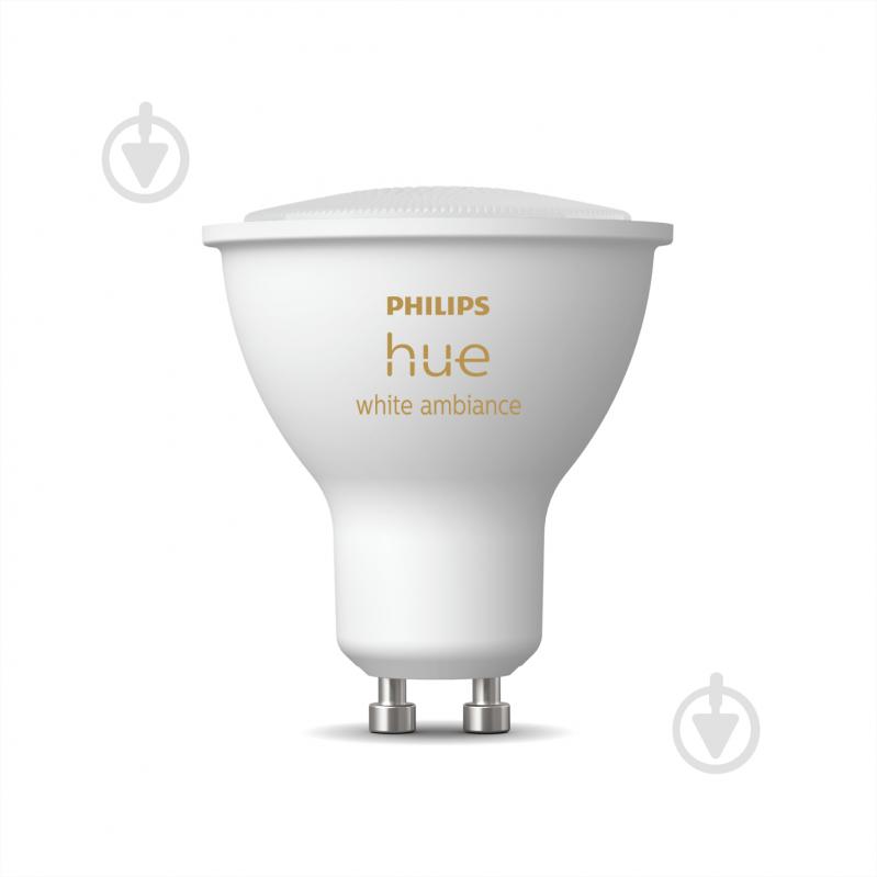 Лампа світлодіодна Philips hue GU10 5W (50 Вт) 2200K-6500K Tunable white ZigBee Bluetooth - фото 5