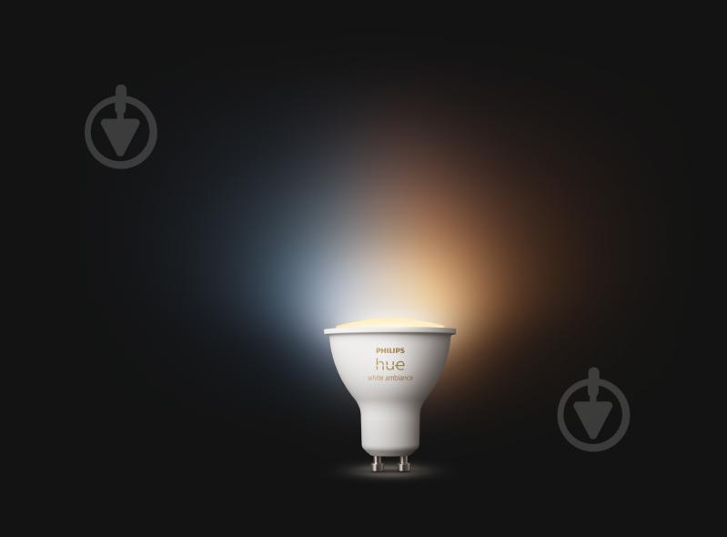 Лампа світлодіодна Philips hue GU10 5W (50 Вт) 2200K-6500K Tunable white ZigBee Bluetooth - фото 4