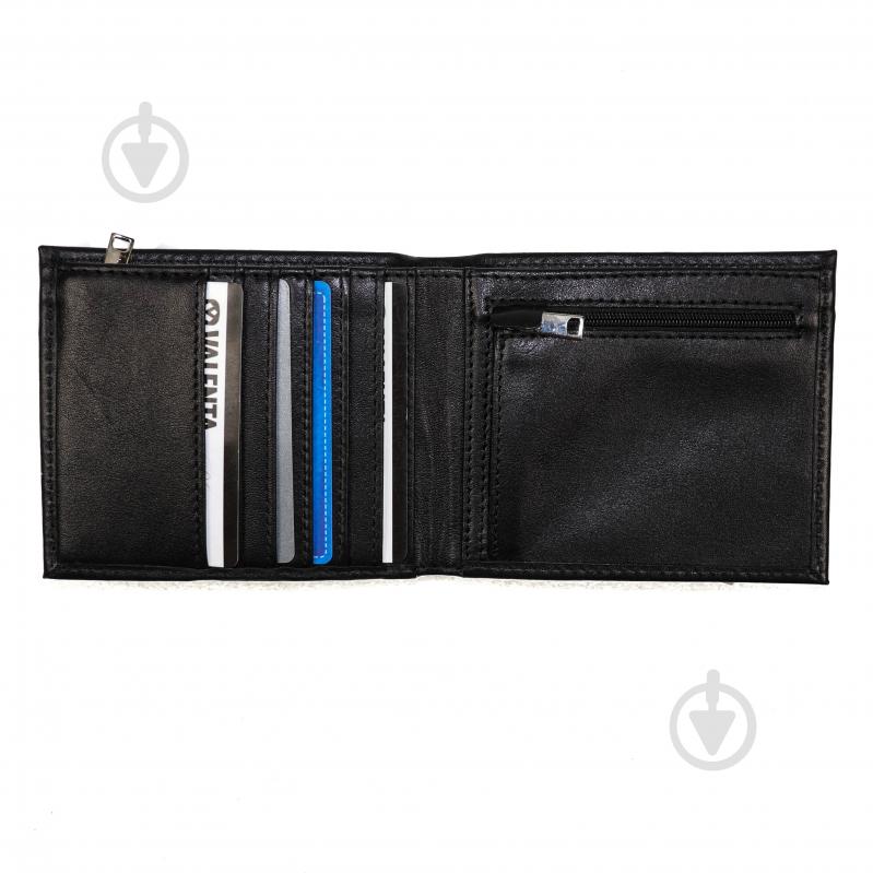 Портмоне Wallet A7 кожаное черный ХР213111M - фото 3