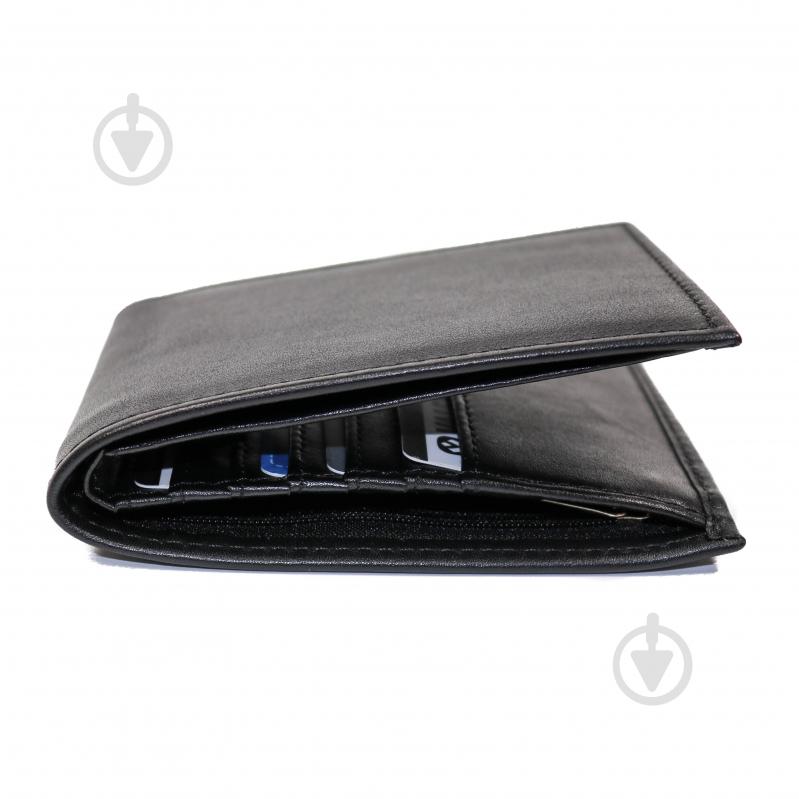 Портмоне Wallet A7 кожаное черный ХР213111M - фото 7