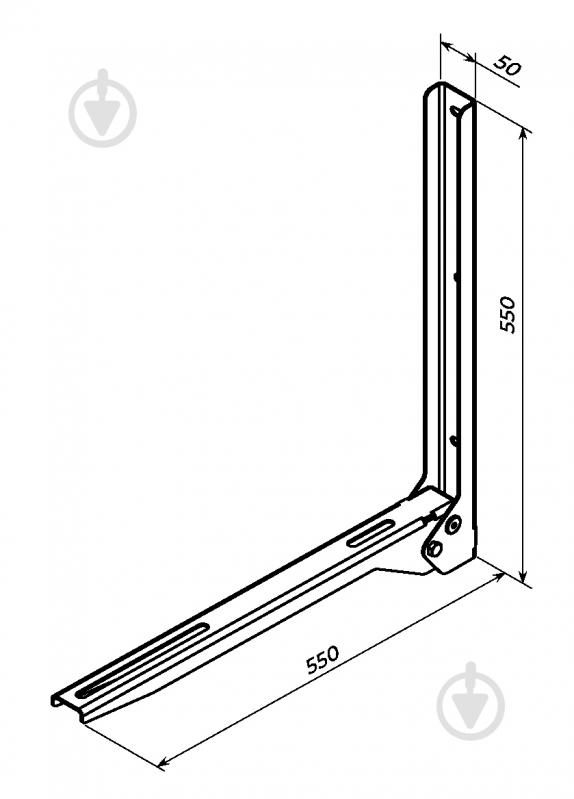 Кронштейн для наружного блока кондиционера Valore WACB-55 550х550х50 мм белый - фото 9