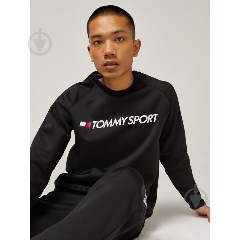 Джемпер Tommy Hilfiger FLEECE LOGO CREW NECK S20S200280099 р. L чорний - фото 1
