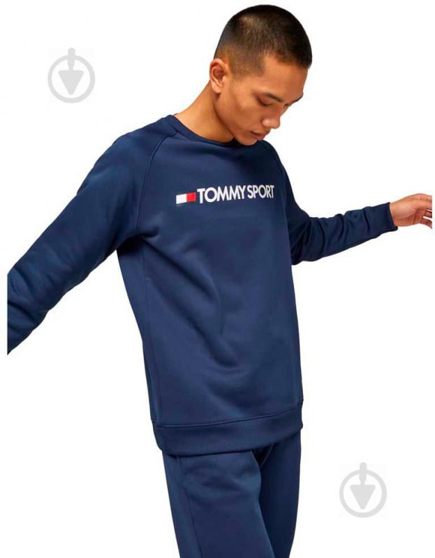 Джемпер Tommy Hilfiger FLEECE LOGO CREW NECK S20S200280401 р. S синий - фото 7