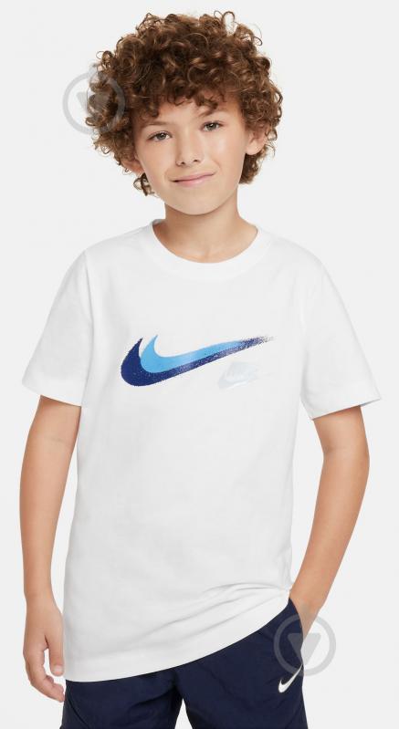 Футболка Nike B NS SI SS TEE FZ4714-100 р.XS белый - фото 1