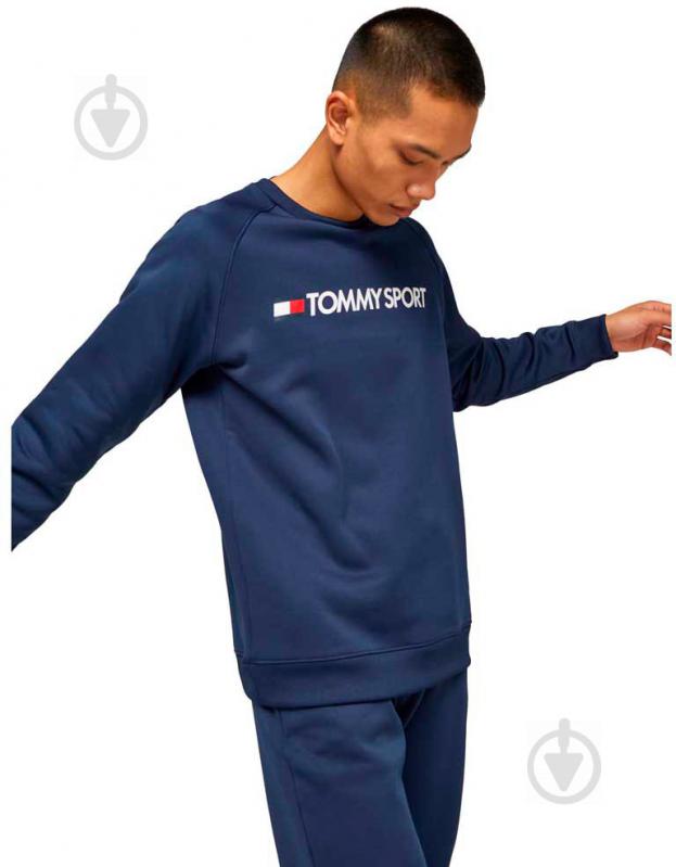 Джемпер Tommy Hilfiger FLEECE LOGO CREW NECK S20S200280401 р. M синій - фото 7