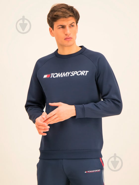 Джемпер Tommy Hilfiger FLEECE LOGO CREW NECK S20S200280401 р. M синій - фото 4