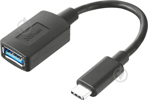 Переходник Trust USB C/USB 3.0 черный (20967) - фото 1 Переходник Trust USB C/USB 3.0 черный (20967) - фото 1