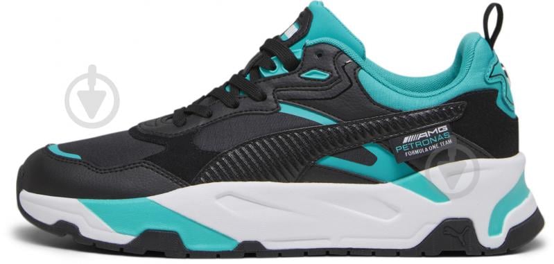 Кроссовки мужские демисезонные Puma MAPF1 TRINITY 30795202 р.40,5 черные - фото 1