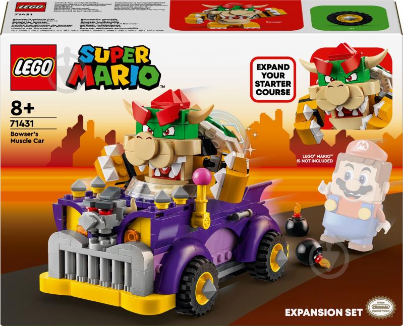 Конструктор LEGO Super Mario Маслкар Bowser. Додатковий набір 71431 - фото 1