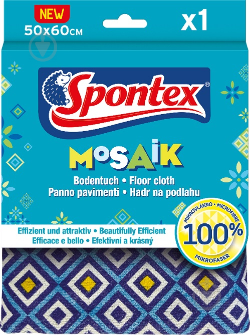 Серветка універсальна SPONTEX Mosaik 50х60 см 1 шт./уп. - фото 1