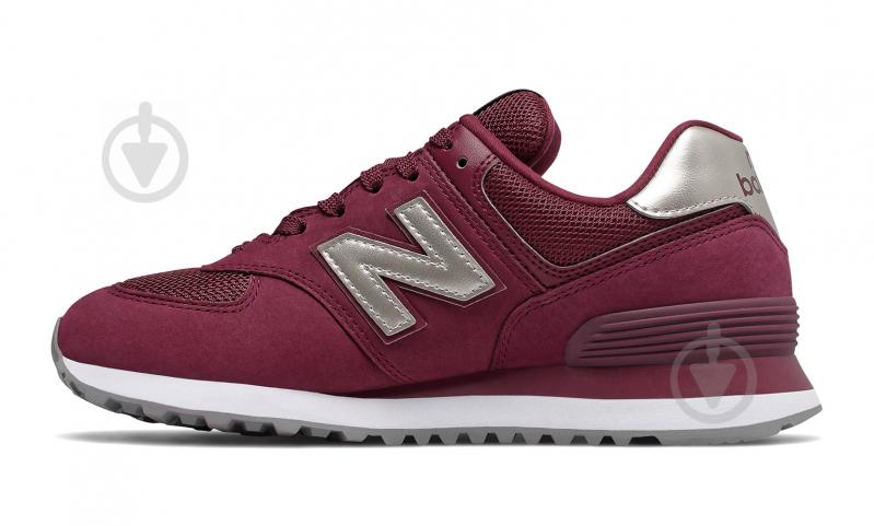 Кроссовки женские New Balance WL574WNL р.38 бордовые - фото 2