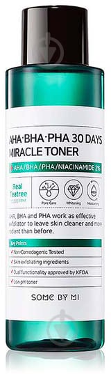 Тонер SOME BY MI для проблемной кожи AHA.BHA.PHA 30 Days Miracle Toner 150 мл - фото 1