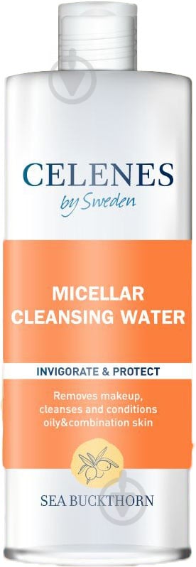 Мицеллярная вода CELENES с облепихой для жирной и комбинированной кожи 250 мл - фото 1