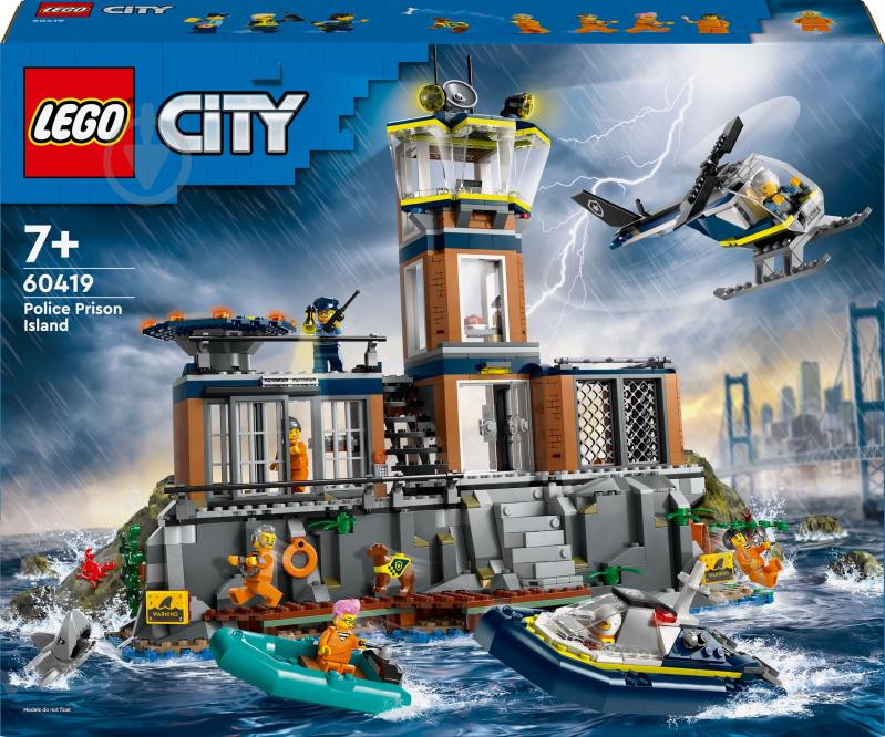 Конструктор LEGO City Поліцейський острів-в'язниця 60419 - фото 1