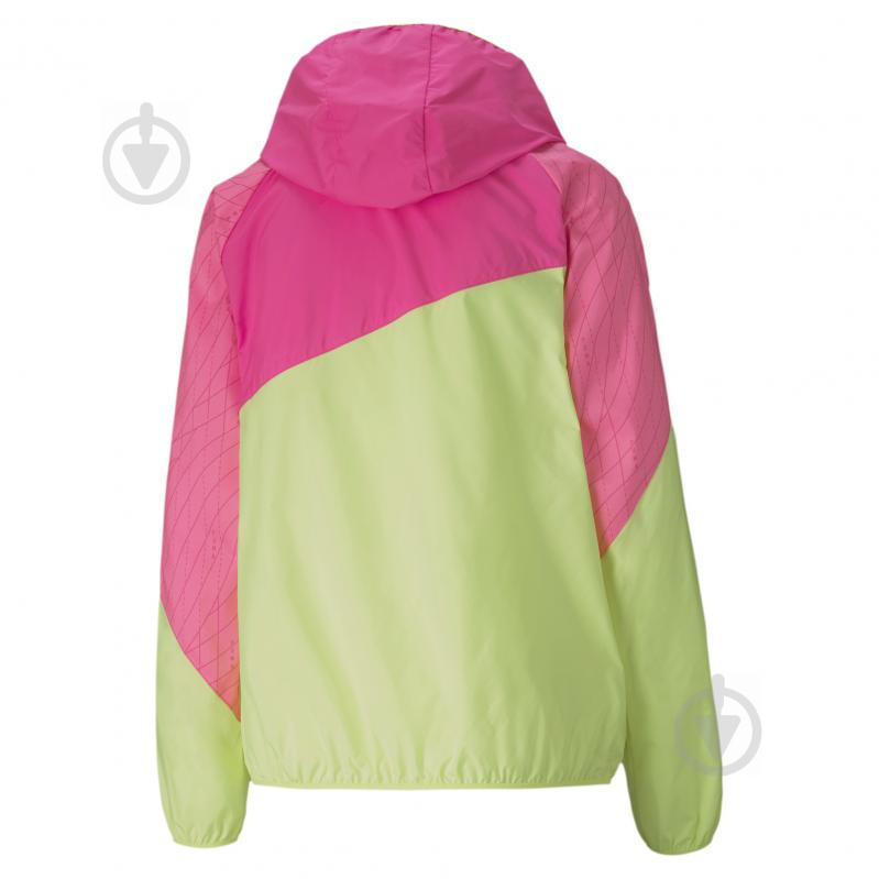 Вітрівка жіноча весняна Puma Run Graphic Hooded Jacket 51934703 р.XS жовта - фото 3