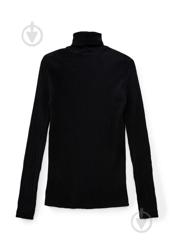 Гольф для девочки ART KNIT Pretty р.164 черный антрацит - фото 2