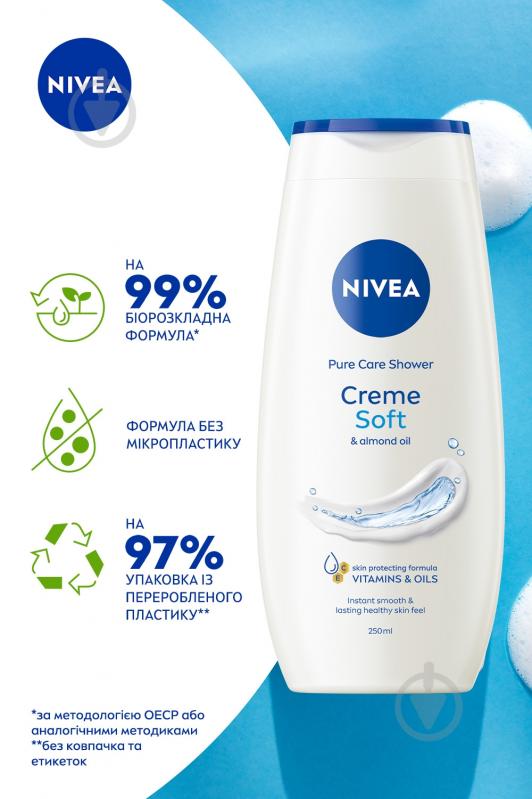 Гель для душу Nivea Сreme Soft 250 мл - фото 3