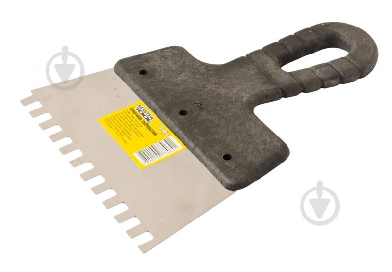 Шпатель 150х6х6 мм зубчастий MasterTool 19-6615 - фото 1 Шпатель 150х6х6 мм зубчастий MasterTool 19-6615 - фото 1