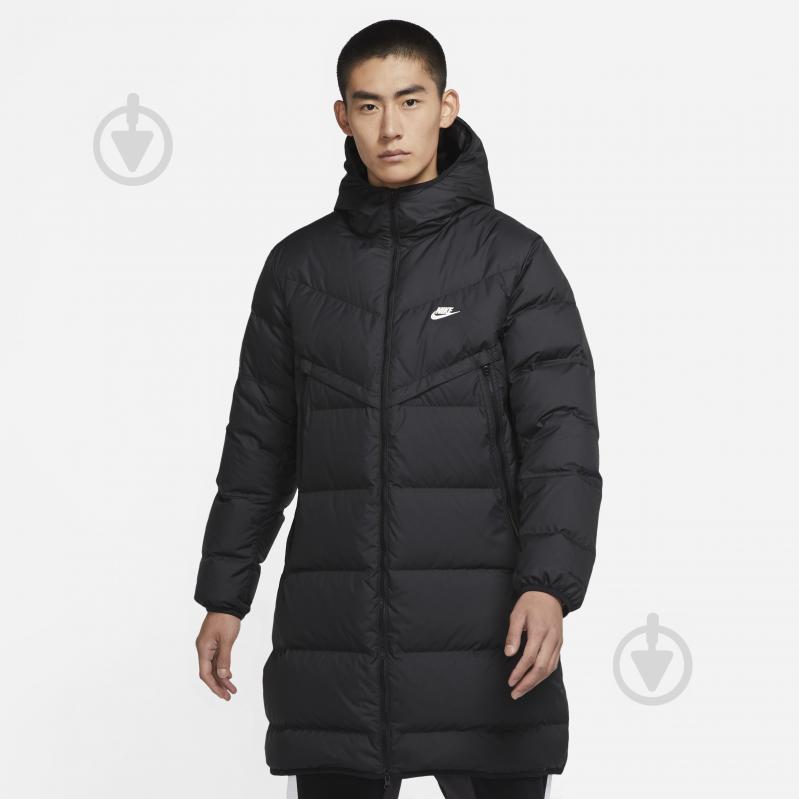 Куртка-парка мужская зимняя Nike M NSW SF WINDRUNNER PARKA DD6788-010 р.S черная - фото 1