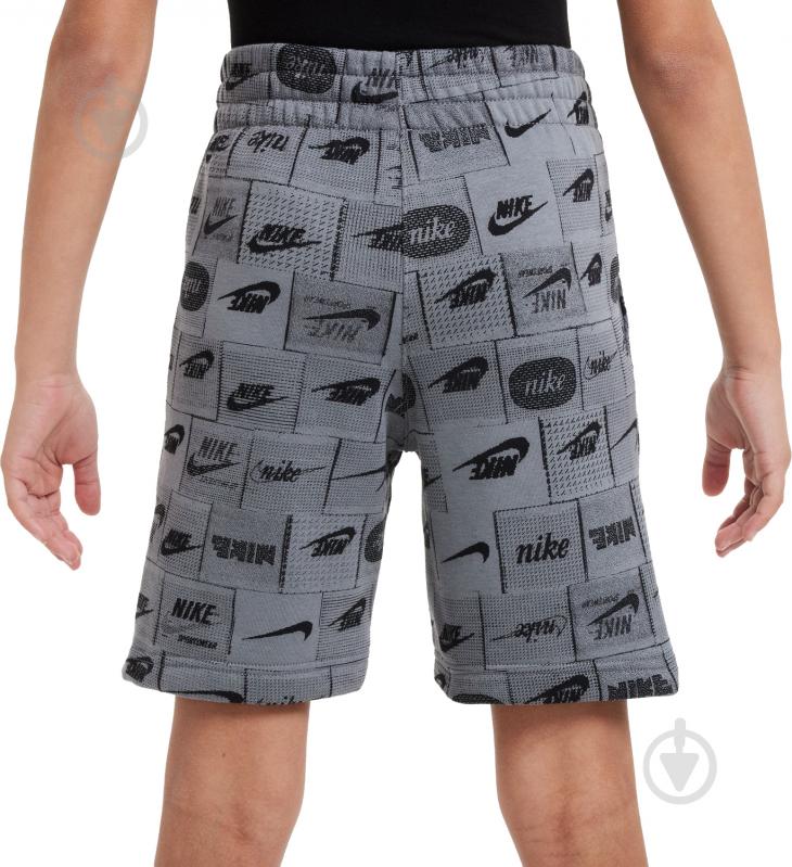 Шорты Nike K NS CLUB FT SHORT AOP FN8743-084 р. XL серый - фото 4