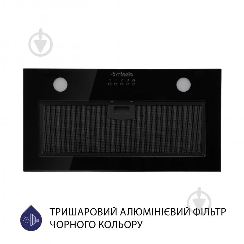 Вытяжка Minola HBI 52622 BL GLASS 700 LED полновстраиваемая - фото 4