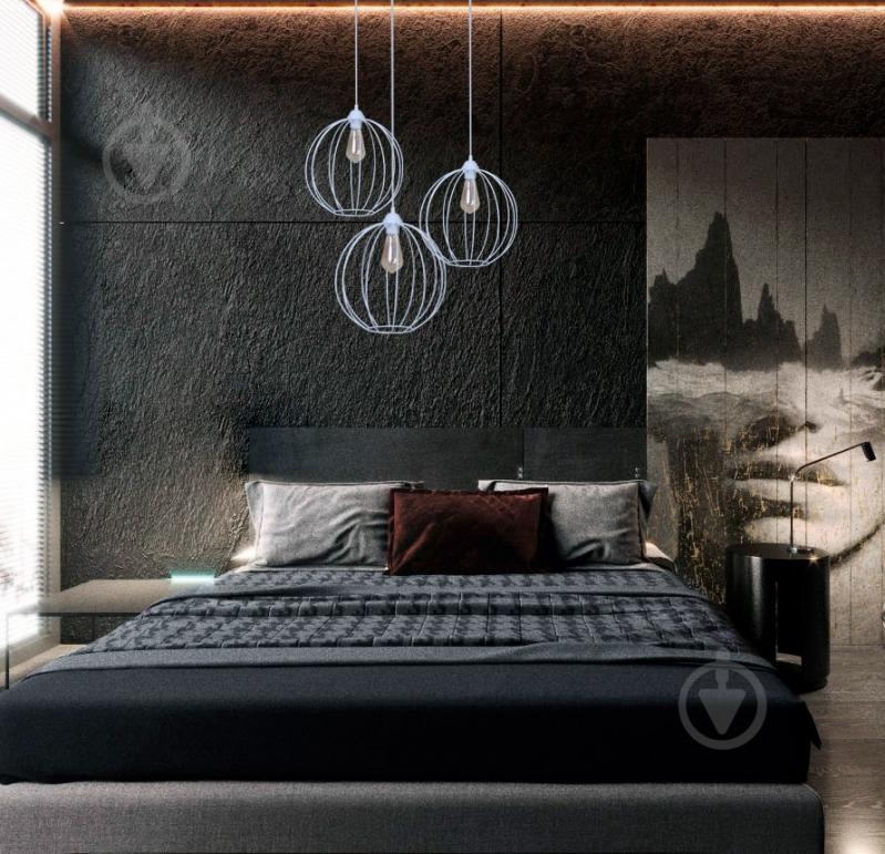 ВИТРИНА! Подвес Lamperia Iron bollus 1x60 Вт E27 белый - фото 2