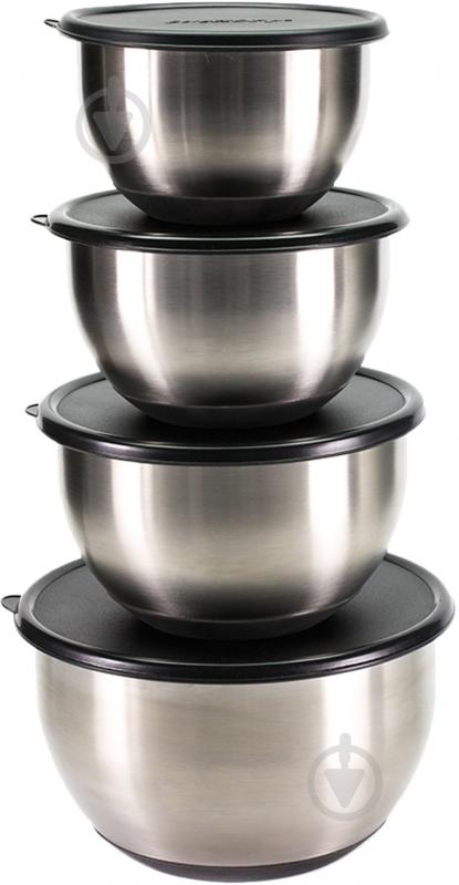 Набор мисок с крышками BergHOFF 1106328 - фото 1 Набор мисок с крышками BergHOFF 1106328 - фото 1