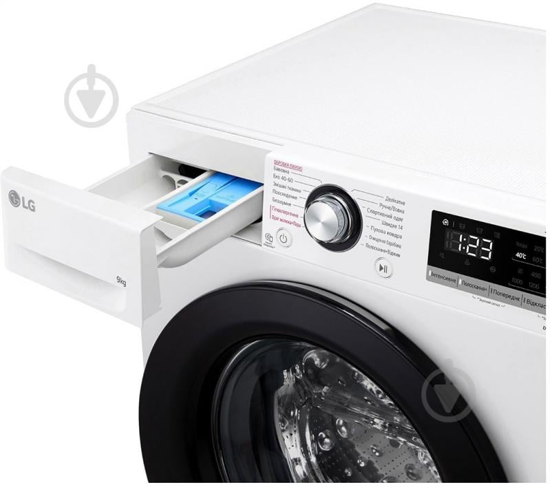 Стиральная машина LG F4V3VS6WW + сушильная машина DC90V5V0W + планка LG DK1W - фото 11