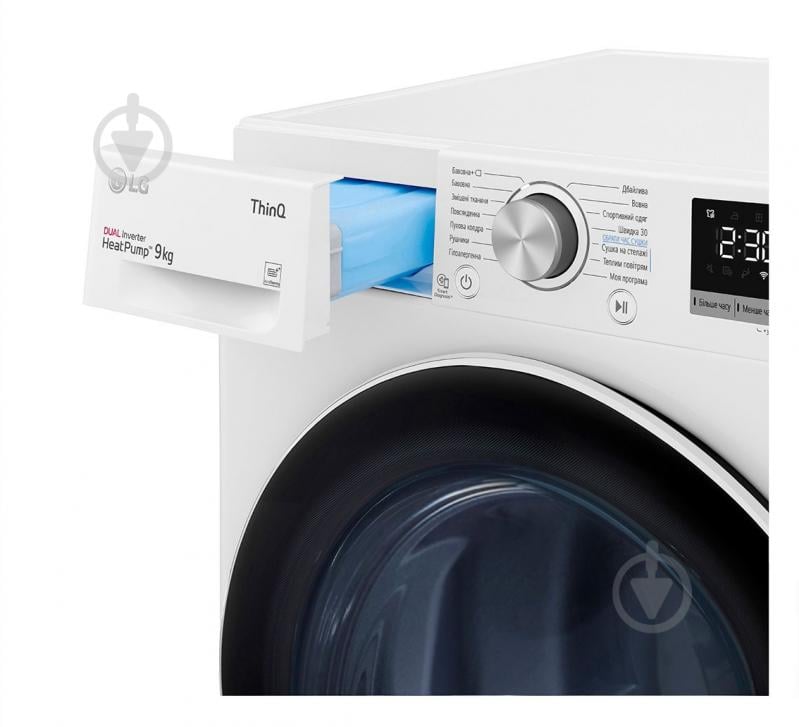 Стиральная машина LG F4V3VS6WW + сушильная машина DC90V5V0W + планка LG DK1W - фото 21