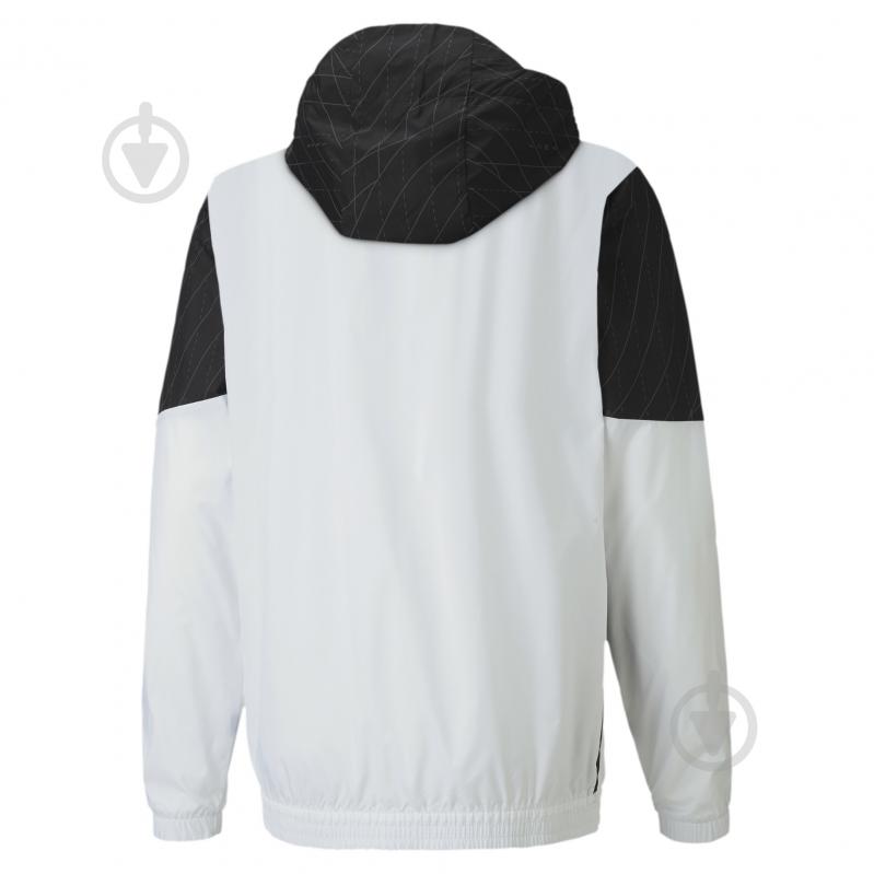 Ветровка мужская весенняя Puma Run Graphic Hooded Jacket 51937701 р.M серая с черным - фото 2 Ветровка мужская весенняя Puma Run Graphic Hooded Jacket 51937701 р.M серая с черным - фото 2