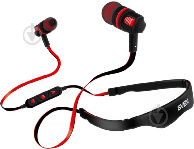 Наушники Sven E-216B black/red (850225) - фото 1